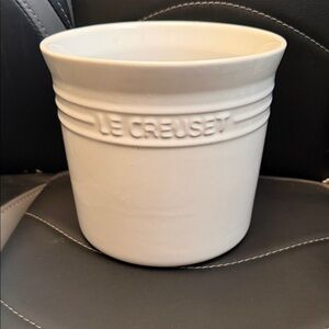 Le Creuset Cream Stoneware Utensil Crock